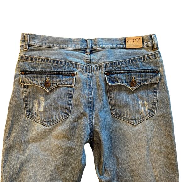 OTB One Tough Brand Men's Relaxed Straight Medium Wash Jeans Y2K Sz 38X32 - Picture 10 of 11